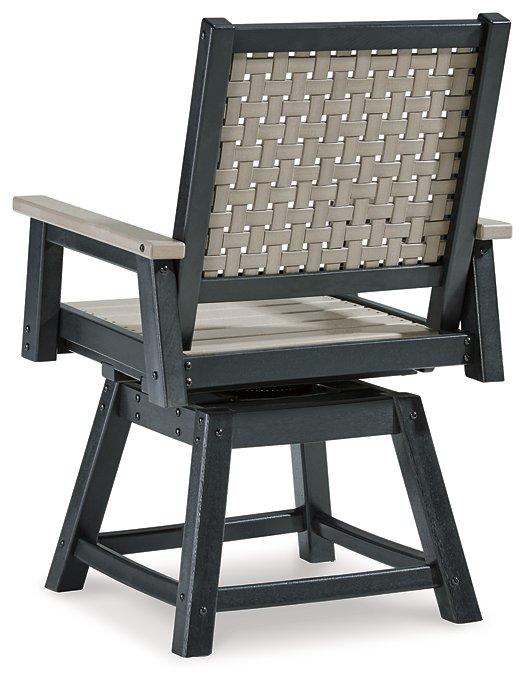 Mount Valley Swivel Chair (Set of 2) - Premium Outdoor Dining Chair from Ashley Furniture - Just $726.02! Shop now at Furniture Wholesale Plus  We are the best furniture store in Nashville, Hendersonville, Goodlettsville, Madison, Antioch, Mount Juliet, Lebanon, Gallatin, Springfield, Murfreesboro, Franklin, Brentwood