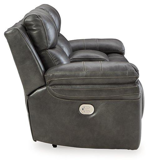 Edmar Power Reclining Loveseat with Console - Premium Loveseat from Ashley Furniture - Just $1007.22! Shop now at Furniture Wholesale Plus  We are the best furniture store in Nashville, Hendersonville, Goodlettsville, Madison, Antioch, Mount Juliet, Lebanon, Gallatin, Springfield, Murfreesboro, Franklin, Brentwood