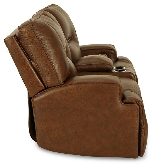 Francesca Power Reclining Loveseat with Console - Premium Loveseat from Ashley Furniture - Just $1333.82! Shop now at Furniture Wholesale Plus  We are the best furniture store in Nashville, Hendersonville, Goodlettsville, Madison, Antioch, Mount Juliet, Lebanon, Gallatin, Springfield, Murfreesboro, Franklin, Brentwood