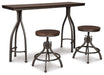 Odium Counter Height Dining Table and Bar Stools (Set of 3) - Premium Counter Height Table from Ashley Furniture - Just $301.67! Shop now at Furniture Wholesale Plus  We are the best furniture store in Nashville, Hendersonville, Goodlettsville, Madison, Antioch, Mount Juliet, Lebanon, Gallatin, Springfield, Murfreesboro, Franklin, Brentwood