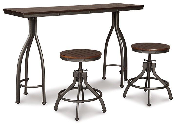 Odium Counter Height Dining Table and Bar Stools (Set of 3) - Premium Counter Height Table from Ashley Furniture - Just $301.67! Shop now at Furniture Wholesale Plus  We are the best furniture store in Nashville, Hendersonville, Goodlettsville, Madison, Antioch, Mount Juliet, Lebanon, Gallatin, Springfield, Murfreesboro, Franklin, Brentwood