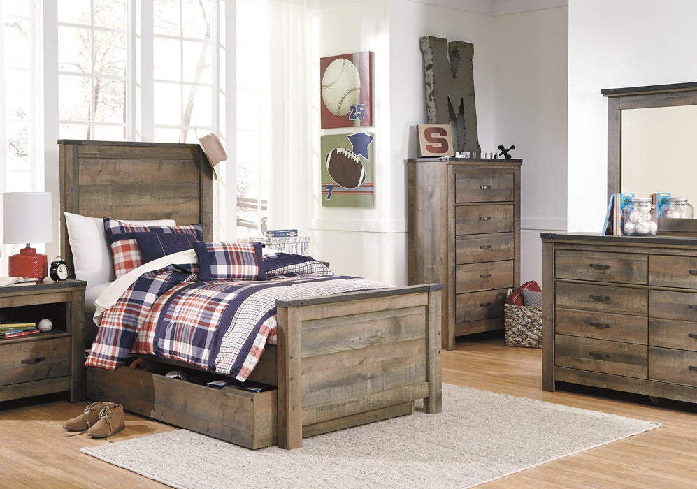 Trinell Bed with 1 Large Storage Drawer - Premium Bed from Ashley Furniture - Just $583.26! Shop now at Furniture Wholesale Plus  We are the best furniture store in Nashville, Hendersonville, Goodlettsville, Madison, Antioch, Mount Juliet, Lebanon, Gallatin, Springfield, Murfreesboro, Franklin, Brentwood