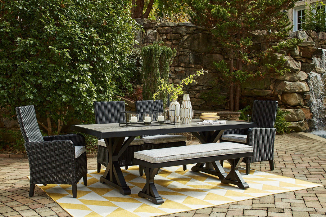 Beachcroft Outdoor Dining Set - Premium Outdoor Dining Set from Ashley Furniture - Just $2605.77! Shop now at Furniture Wholesale Plus  We are the best furniture store in Nashville, Hendersonville, Goodlettsville, Madison, Antioch, Mount Juliet, Lebanon, Gallatin, Springfield, Murfreesboro, Franklin, Brentwood