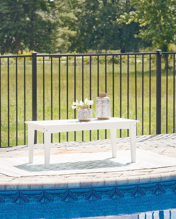 Hyland wave Outdoor Coffee Table - Premium Outdoor Cocktail Table from Ashley Furniture - Just $243.84! Shop now at Furniture Wholesale Plus  We are the best furniture store in Nashville, Hendersonville, Goodlettsville, Madison, Antioch, Mount Juliet, Lebanon, Gallatin, Springfield, Murfreesboro, Franklin, Brentwood