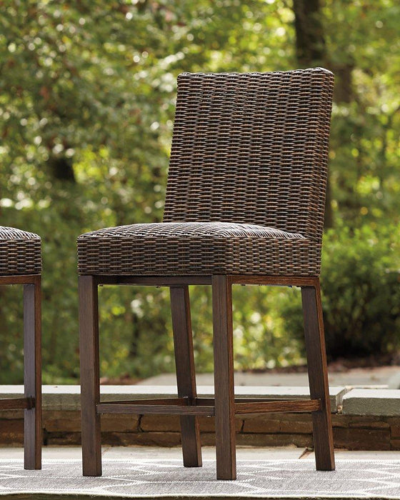 Paradise Trail Bar Stool (Set of 2) - Premium Outdoor Barstool from Ashley Furniture - Just $538.97! Shop now at Furniture Wholesale Plus  We are the best furniture store in Nashville, Hendersonville, Goodlettsville, Madison, Antioch, Mount Juliet, Lebanon, Gallatin, Springfield, Murfreesboro, Franklin, Brentwood