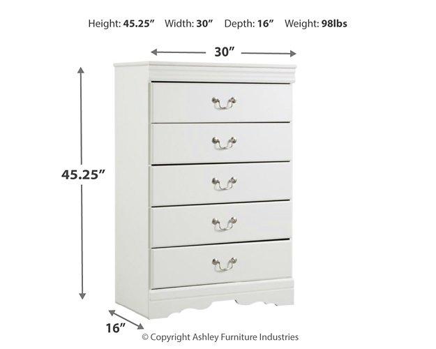 Anarasia Chest of Drawers - Premium Chest from Ashley Furniture - Just $283.57! Shop now at Furniture Wholesale Plus  We are the best furniture store in Nashville, Hendersonville, Goodlettsville, Madison, Antioch, Mount Juliet, Lebanon, Gallatin, Springfield, Murfreesboro, Franklin, Brentwood