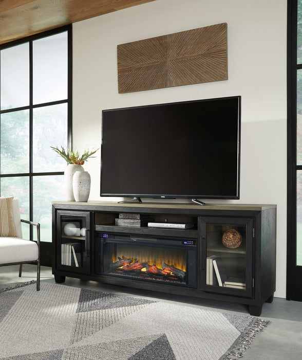 Foyland 83" TV Stand with Electric Fireplace - Premium TV Stand from Ashley Furniture - Just $1285.10! Shop now at Furniture Wholesale Plus  We are the best furniture store in Nashville, Hendersonville, Goodlettsville, Madison, Antioch, Mount Juliet, Lebanon, Gallatin, Springfield, Murfreesboro, Franklin, Brentwood