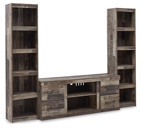 Derekson 3-Piece Entertainment Center - Premium Entertainment Center from Ashley Furniture - Just $388.57! Shop now at Furniture Wholesale Plus  We are the best furniture store in Nashville, Hendersonville, Goodlettsville, Madison, Antioch, Mount Juliet, Lebanon, Gallatin, Springfield, Murfreesboro, Franklin, Brentwood