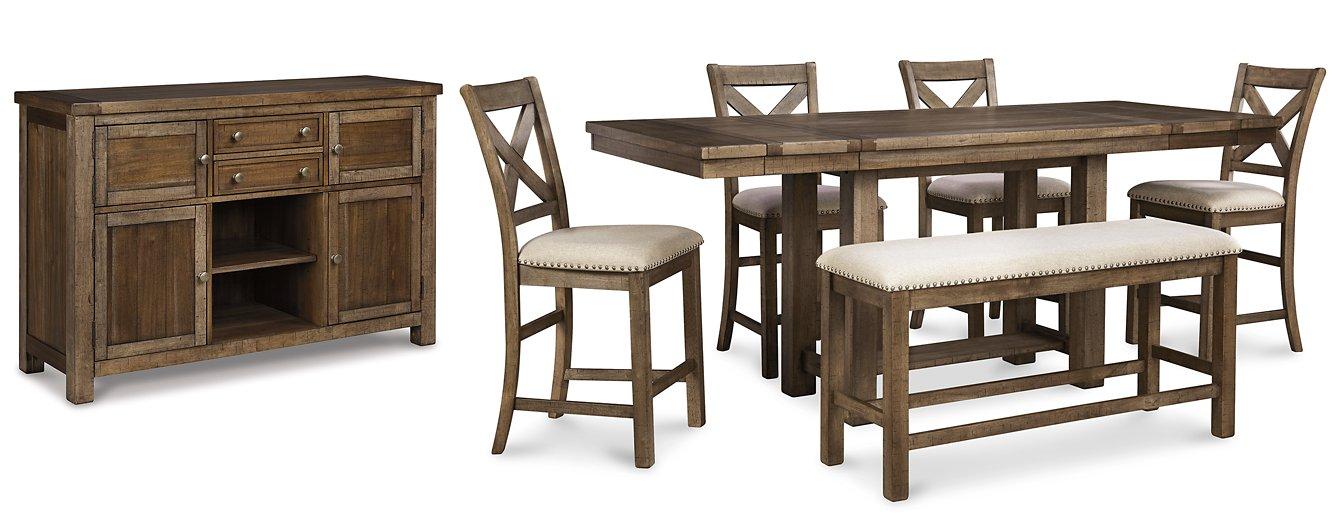 Moriville Counter Height Dining Set - Premium Dining Room Set from Ashley Furniture - Just $1184.58! Shop now at Furniture Wholesale Plus  We are the best furniture store in Nashville, Hendersonville, Goodlettsville, Madison, Antioch, Mount Juliet, Lebanon, Gallatin, Springfield, Murfreesboro, Franklin, Brentwood