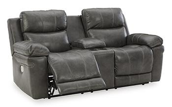 Edmar Power Reclining Loveseat with Console - Premium Loveseat from Ashley Furniture - Just $1007.22! Shop now at Furniture Wholesale Plus  We are the best furniture store in Nashville, Hendersonville, Goodlettsville, Madison, Antioch, Mount Juliet, Lebanon, Gallatin, Springfield, Murfreesboro, Franklin, Brentwood