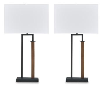 Voslen Table Lamp (Set of 2) - Premium Table Lamp Pair from Ashley Furniture - Just $99.08! Shop now at Furniture Wholesale Plus  We are the best furniture store in Nashville, Hendersonville, Goodlettsville, Madison, Antioch, Mount Juliet, Lebanon, Gallatin, Springfield, Murfreesboro, Franklin, Brentwood