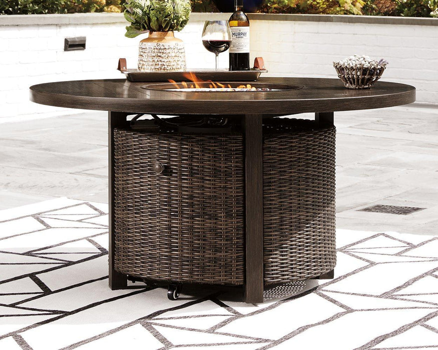 Paradise Trail Fire Pit Table - Premium Outdoor Fire Pit Table from Ashley Furniture - Just $1255.98! Shop now at Furniture Wholesale Plus  We are the best furniture store in Nashville, Hendersonville, Goodlettsville, Madison, Antioch, Mount Juliet, Lebanon, Gallatin, Springfield, Murfreesboro, Franklin, Brentwood