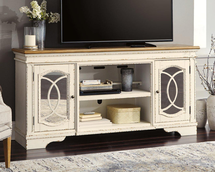 Realyn 74" TV Stand with Electric Fireplace - Premium TV Stand from Ashley Furniture - Just $1057.84! Shop now at Furniture Wholesale Plus  We are the best furniture store in Nashville, Hendersonville, Goodlettsville, Madison, Antioch, Mount Juliet, Lebanon, Gallatin, Springfield, Murfreesboro, Franklin, Brentwood