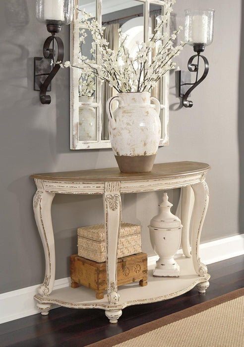 Realyn Sofa Table - Premium Sofa Table from Ashley Furniture - Just $298.57! Shop now at Furniture Wholesale Plus  We are the best furniture store in Nashville, Hendersonville, Goodlettsville, Madison, Antioch, Mount Juliet, Lebanon, Gallatin, Springfield, Murfreesboro, Franklin, Brentwood