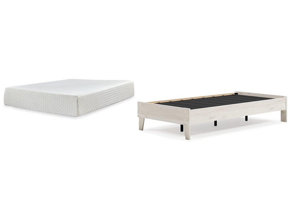 Socalle Bed and Mattress Set - Premium Mattress Set from Ashley Furniture - Just $351.57! Shop now at Furniture Wholesale Plus  We are the best furniture store in Nashville, Hendersonville, Goodlettsville, Madison, Antioch, Mount Juliet, Lebanon, Gallatin, Springfield, Murfreesboro, Franklin, Brentwood