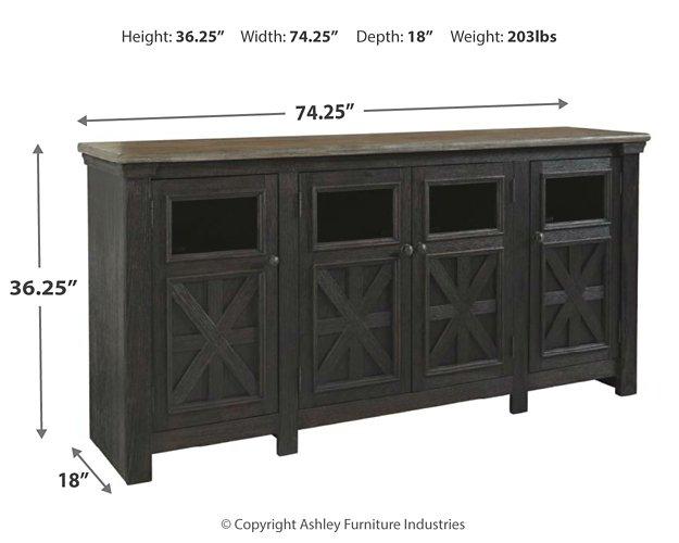 Tyler Creek 74" TV Stand - Premium TV Stand from Ashley Furniture - Just $746.13! Shop now at Furniture Wholesale Plus  We are the best furniture store in Nashville, Hendersonville, Goodlettsville, Madison, Antioch, Mount Juliet, Lebanon, Gallatin, Springfield, Murfreesboro, Franklin, Brentwood