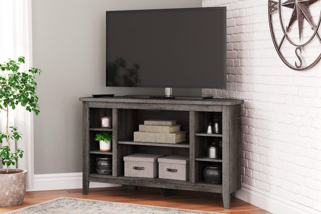 Arlenbry Corner TV Stand - Premium TV Stand from Ashley Furniture - Just $156.59! Shop now at Furniture Wholesale Plus  We are the best furniture store in Nashville, Hendersonville, Goodlettsville, Madison, Antioch, Mount Juliet, Lebanon, Gallatin, Springfield, Murfreesboro, Franklin, Brentwood