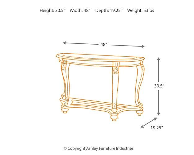 Norcastle Sofa/Console Table - Premium Sofa Table from Ashley Furniture - Just $370.95! Shop now at Furniture Wholesale Plus  We are the best furniture store in Nashville, Hendersonville, Goodlettsville, Madison, Antioch, Mount Juliet, Lebanon, Gallatin, Springfield, Murfreesboro, Franklin, Brentwood