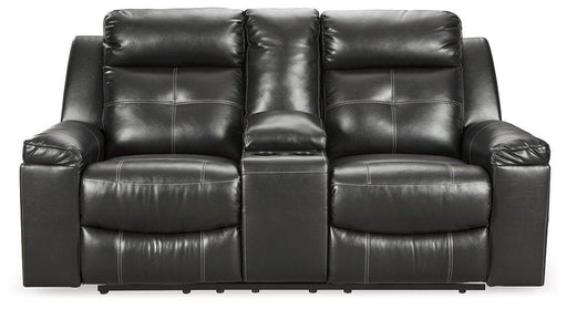 Kempten Reclining Loveseat with Console - Premium Loveseat from Ashley Furniture - Just $825.39! Shop now at Furniture Wholesale Plus  We are the best furniture store in Nashville, Hendersonville, Goodlettsville, Madison, Antioch, Mount Juliet, Lebanon, Gallatin, Springfield, Murfreesboro, Franklin, Brentwood