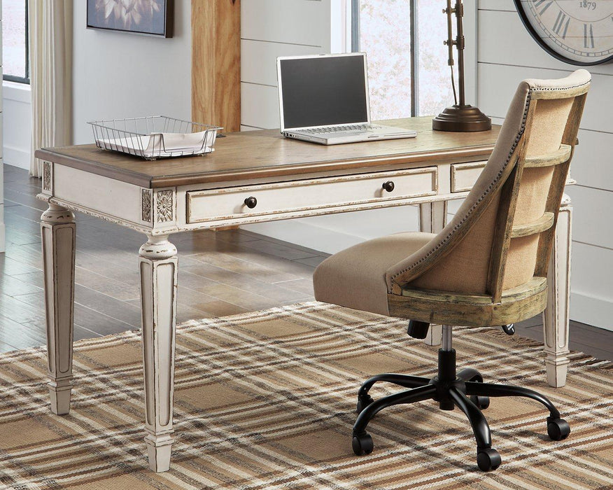 Realyn 60" Home Office Desk - Premium Desk from Ashley Furniture - Just $456.53! Shop now at Furniture Wholesale Plus  We are the best furniture store in Nashville, Hendersonville, Goodlettsville, Madison, Antioch, Mount Juliet, Lebanon, Gallatin, Springfield, Murfreesboro, Franklin, Brentwood