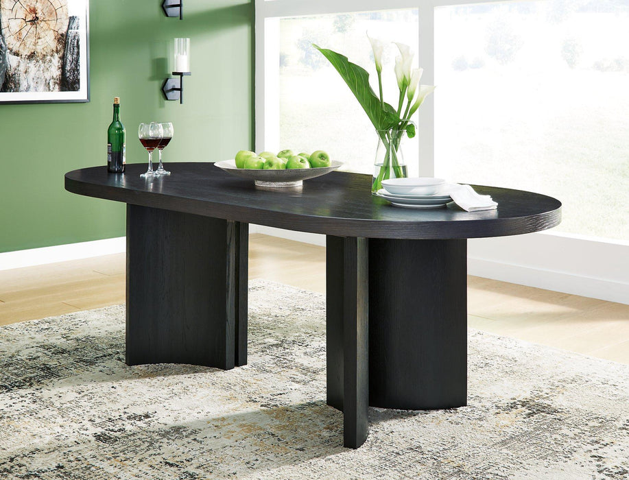 Rowanbeck Dining Table - Premium Dining Table from Ashley Furniture - Just $579.20! Shop now at Furniture Wholesale Plus  We are the best furniture store in Nashville, Hendersonville, Goodlettsville, Madison, Antioch, Mount Juliet, Lebanon, Gallatin, Springfield, Murfreesboro, Franklin, Brentwood