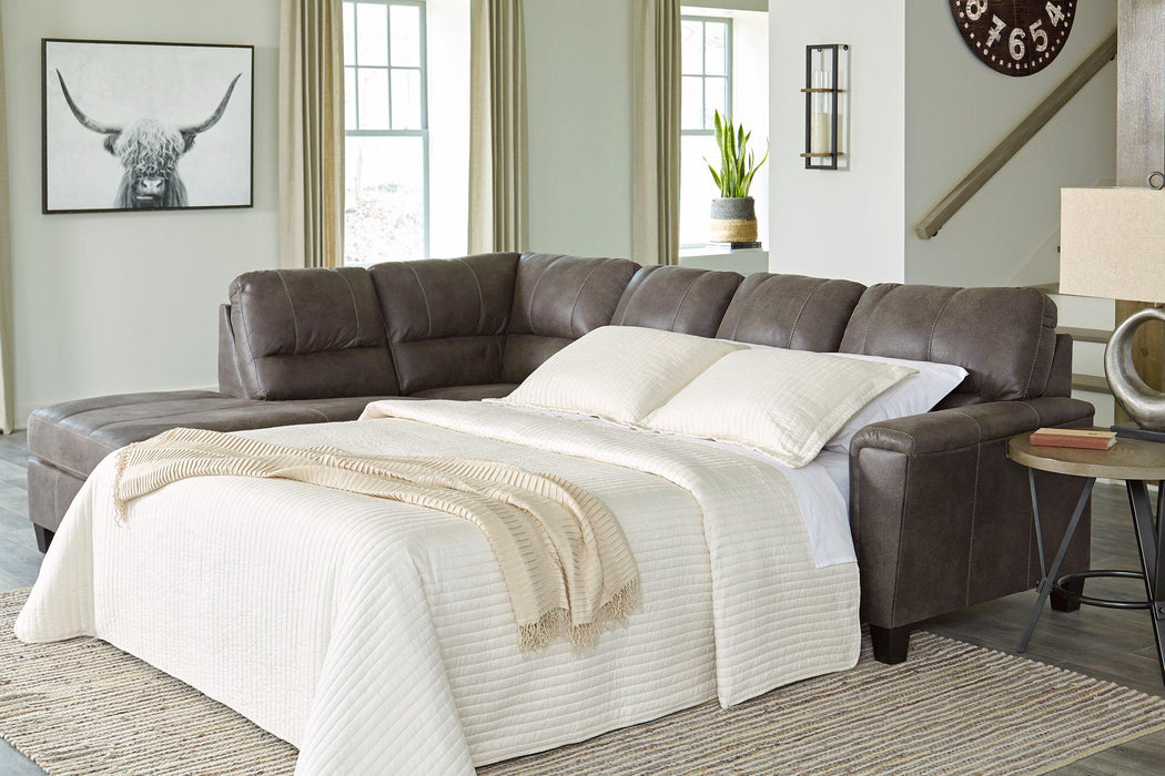 Navi 2-Piece Sleeper Sectional with Chaise - Premium Sectional from Ashley Furniture - Just $1315.95! Shop now at Furniture Wholesale Plus  We are the best furniture store in Nashville, Hendersonville, Goodlettsville, Madison, Antioch, Mount Juliet, Lebanon, Gallatin, Springfield, Murfreesboro, Franklin, Brentwood