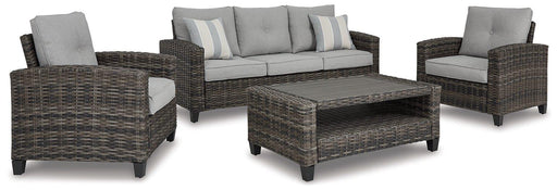 Cloverbrooke 4-Piece Outdoor Conversation Set - Premium Outdoor Seating Set from Ashley Furniture - Just $1517.08! Shop now at Furniture Wholesale Plus  We are the best furniture store in Nashville, Hendersonville, Goodlettsville, Madison, Antioch, Mount Juliet, Lebanon, Gallatin, Springfield, Murfreesboro, Franklin, Brentwood