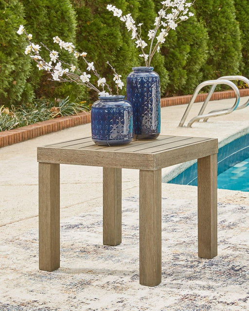 Silo Point Outdoor End Table - Premium Outdoor End Table from Ashley Furniture - Just $162.64! Shop now at Furniture Wholesale Plus  We are the best furniture store in Nashville, Hendersonville, Goodlettsville, Madison, Antioch, Mount Juliet, Lebanon, Gallatin, Springfield, Murfreesboro, Franklin, Brentwood