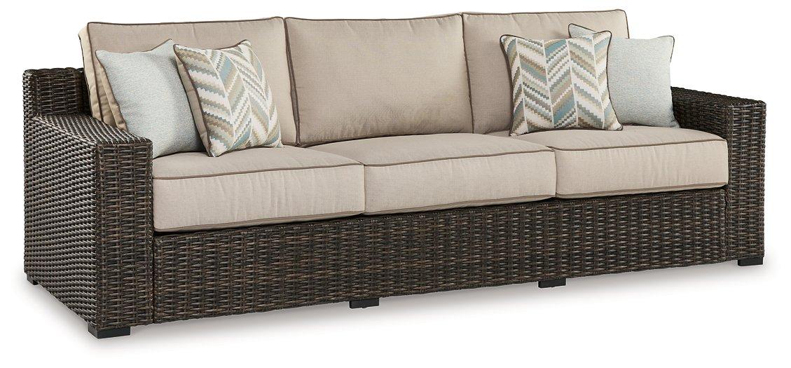 Coastline Bay Outdoor Sofa with Cushion - Premium Outdoor Seating from Ashley Furniture - Just $1274.27! Shop now at Furniture Wholesale Plus  We are the best furniture store in Nashville, Hendersonville, Goodlettsville, Madison, Antioch, Mount Juliet, Lebanon, Gallatin, Springfield, Murfreesboro, Franklin, Brentwood