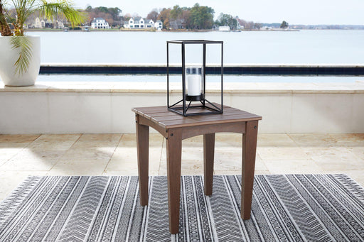 Emmeline Outdoor End Table - Premium Outdoor End Table from Ashley Furniture - Just $152.04! Shop now at Furniture Wholesale Plus  We are the best furniture store in Nashville, Hendersonville, Goodlettsville, Madison, Antioch, Mount Juliet, Lebanon, Gallatin, Springfield, Murfreesboro, Franklin, Brentwood