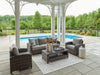 Oasis Court Outdoor Sofa/Chairs/Table Set (Set of 4) - Premium Outdoor Seating Set from Ashley Furniture - Just $1517.08! Shop now at Furniture Wholesale Plus  We are the best furniture store in Nashville, Hendersonville, Goodlettsville, Madison, Antioch, Mount Juliet, Lebanon, Gallatin, Springfield, Murfreesboro, Franklin, Brentwood