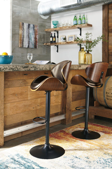 Bellatier Adjustable Height Bar Stool - Premium Barstool from Ashley Furniture - Just $104.58! Shop now at Furniture Wholesale Plus  We are the best furniture store in Nashville, Hendersonville, Goodlettsville, Madison, Antioch, Mount Juliet, Lebanon, Gallatin, Springfield, Murfreesboro, Franklin, Brentwood