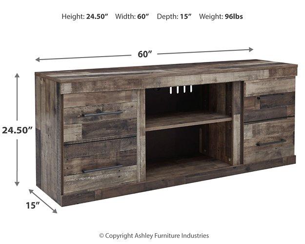 Derekson 3-Piece Entertainment Center with Electric Fireplace - Premium Entertainment Center from Ashley Furniture - Just $668.12! Shop now at Furniture Wholesale Plus  We are the best furniture store in Nashville, Hendersonville, Goodlettsville, Madison, Antioch, Mount Juliet, Lebanon, Gallatin, Springfield, Murfreesboro, Franklin, Brentwood