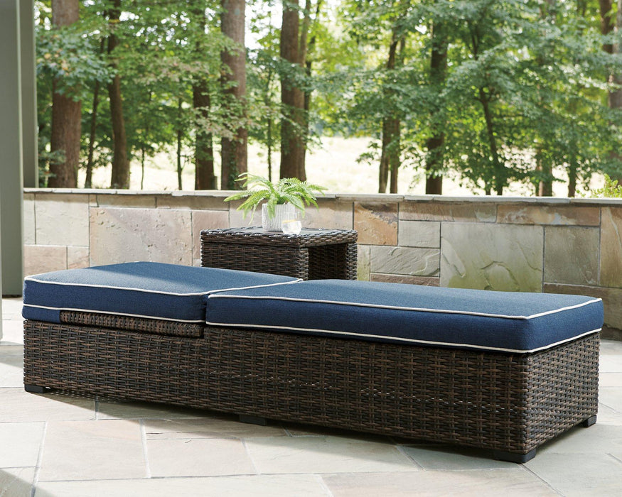 Grasson Lane Chaise Lounge with Cushion - Premium Outdoor Seating from Ashley Furniture - Just $530.09! Shop now at Furniture Wholesale Plus  We are the best furniture store in Nashville, Hendersonville, Goodlettsville, Madison, Antioch, Mount Juliet, Lebanon, Gallatin, Springfield, Murfreesboro, Franklin, Brentwood