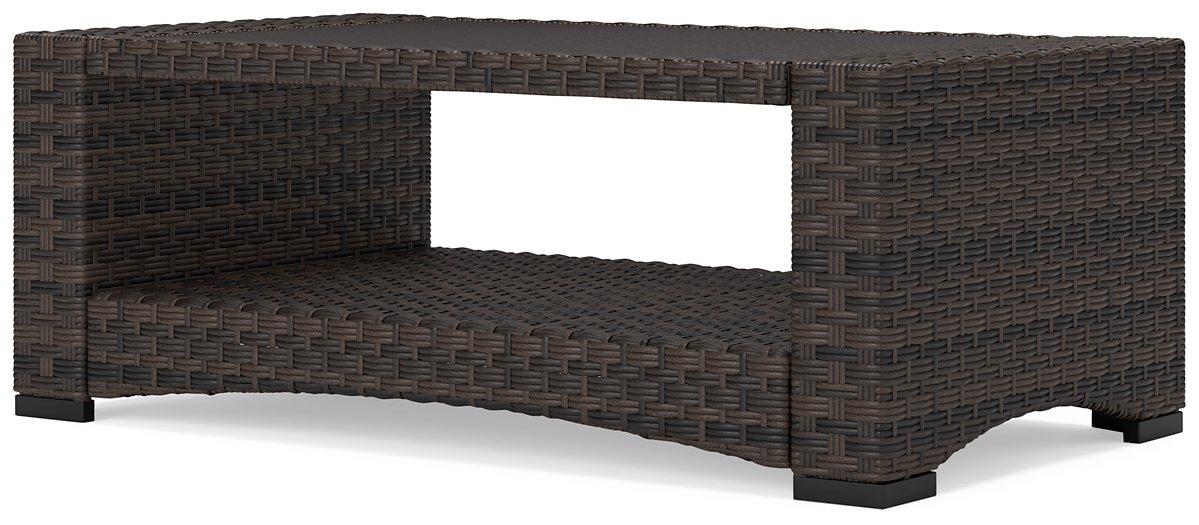 Windglow Outdoor Coffee Table - Premium Outdoor Cocktail Table from Ashley Furniture - Just $280.92! Shop now at Furniture Wholesale Plus  We are the best furniture store in Nashville, Hendersonville, Goodlettsville, Madison, Antioch, Mount Juliet, Lebanon, Gallatin, Springfield, Murfreesboro, Franklin, Brentwood