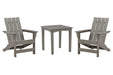 Visola Outdoor Adirondack Chair Set with End Table - Premium Outdoor Seating Set from Ashley Furniture - Just $641.50! Shop now at Furniture Wholesale Plus  We are the best furniture store in Nashville, Hendersonville, Goodlettsville, Madison, Antioch, Mount Juliet, Lebanon, Gallatin, Springfield, Murfreesboro, Franklin, Brentwood