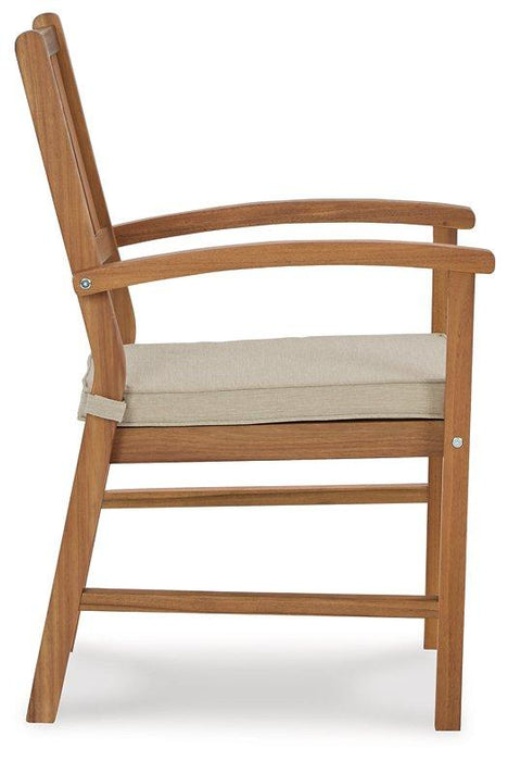 Janiyah Outdoor Dining Arm Chair (Set of 2) - Premium Outdoor Dining Chair from Ashley Furniture - Just $279.55! Shop now at Furniture Wholesale Plus  We are the best furniture store in Nashville, Hendersonville, Goodlettsville, Madison, Antioch, Mount Juliet, Lebanon, Gallatin, Springfield, Murfreesboro, Franklin, Brentwood