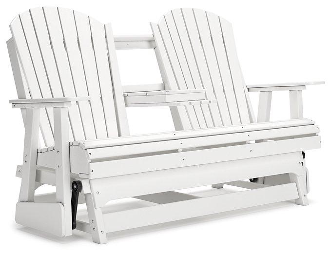 Hyland wave Outdoor Glider Loveseat - Premium Outdoor Seating from Ashley Furniture - Just $978.98! Shop now at Furniture Wholesale Plus  We are the best furniture store in Nashville, Hendersonville, Goodlettsville, Madison, Antioch, Mount Juliet, Lebanon, Gallatin, Springfield, Murfreesboro, Franklin, Brentwood