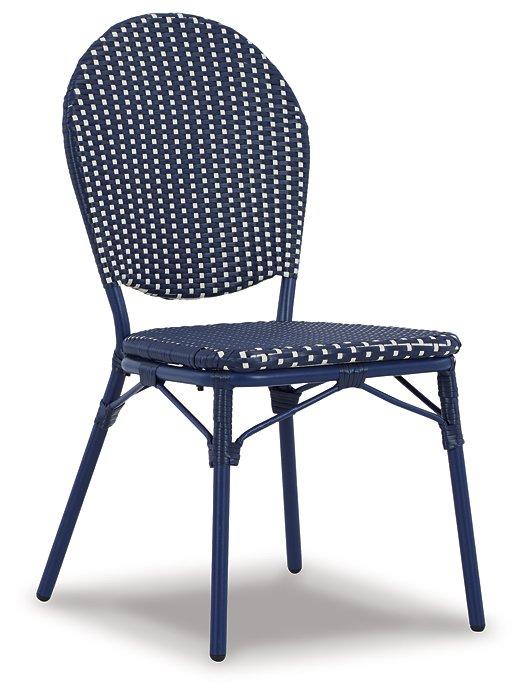 Odyssey Blue Outdoor Table and Chairs (Set of 3) - Premium Outdoor Dining Table from Ashley Furniture - Just $249.38! Shop now at Furniture Wholesale Plus  We are the best furniture store in Nashville, Hendersonville, Goodlettsville, Madison, Antioch, Mount Juliet, Lebanon, Gallatin, Springfield, Murfreesboro, Franklin, Brentwood