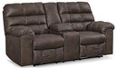 Derwin Reclining Loveseat with Console - Premium Loveseat from Ashley Furniture - Just $788.31! Shop now at Furniture Wholesale Plus  We are the best furniture store in Nashville, Hendersonville, Goodlettsville, Madison, Antioch, Mount Juliet, Lebanon, Gallatin, Springfield, Murfreesboro, Franklin, Brentwood