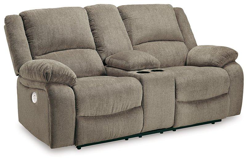 Draycoll Power Reclining Loveseat with Console - Premium Loveseat from Ashley Furniture - Just $897.77! Shop now at Furniture Wholesale Plus  We are the best furniture store in Nashville, Hendersonville, Goodlettsville, Madison, Antioch, Mount Juliet, Lebanon, Gallatin, Springfield, Murfreesboro, Franklin, Brentwood