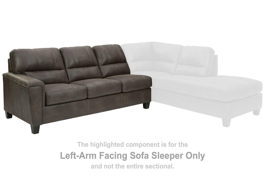 Navi 2-Piece Sleeper Sectional with Chaise - Premium Sectional from Ashley Furniture - Just $1315.95! Shop now at Furniture Wholesale Plus  We are the best furniture store in Nashville, Hendersonville, Goodlettsville, Madison, Antioch, Mount Juliet, Lebanon, Gallatin, Springfield, Murfreesboro, Franklin, Brentwood