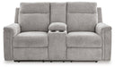 Barnsana Power Reclining Loveseat with Console - Premium Loveseat from Ashley Furniture - Just $788.31! Shop now at Furniture Wholesale Plus  We are the best furniture store in Nashville, Hendersonville, Goodlettsville, Madison, Antioch, Mount Juliet, Lebanon, Gallatin, Springfield, Murfreesboro, Franklin, Brentwood