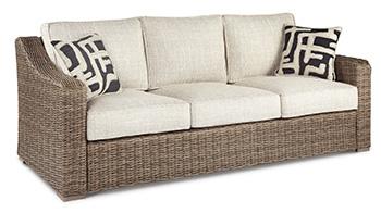 Beachcroft Outdoor Sofa with Cushion - Premium Outdoor Seating from Ashley Furniture - Just $1364.31! Shop now at Furniture Wholesale Plus  We are the best furniture store in Nashville, Hendersonville, Goodlettsville, Madison, Antioch, Mount Juliet, Lebanon, Gallatin, Springfield, Murfreesboro, Franklin, Brentwood