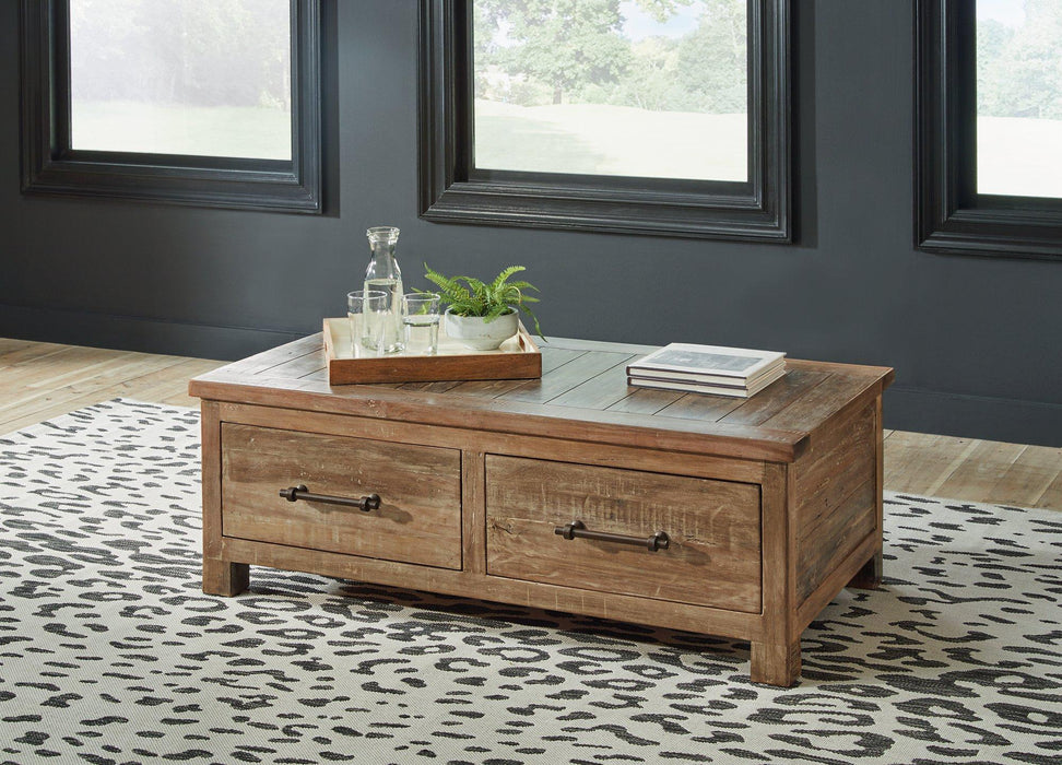 Randale Coffee Table - Premium Cocktail Table from Ashley Furniture - Just $786.71! Shop now at Furniture Wholesale Plus  We are the best furniture store in Nashville, Hendersonville, Goodlettsville, Madison, Antioch, Mount Juliet, Lebanon, Gallatin, Springfield, Murfreesboro, Franklin, Brentwood