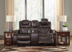 Warnerton Power Reclining Loveseat with Console - Premium Loveseat from Ashley Furniture - Just $1425.62! Shop now at Furniture Wholesale Plus  We are the best furniture store in Nashville, Hendersonville, Goodlettsville, Madison, Antioch, Mount Juliet, Lebanon, Gallatin, Springfield, Murfreesboro, Franklin, Brentwood