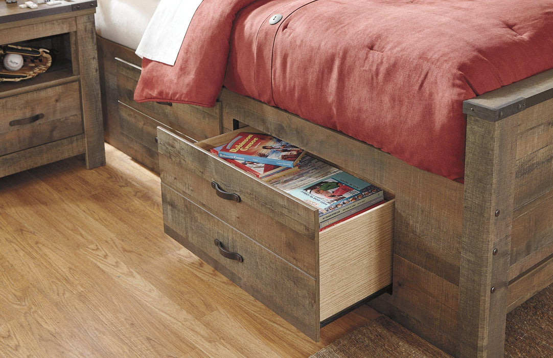 Trinell Bed with 2 Storage Drawers - Premium Bed from Ashley Furniture - Just $637.53! Shop now at Furniture Wholesale Plus  We are the best furniture store in Nashville, Hendersonville, Goodlettsville, Madison, Antioch, Mount Juliet, Lebanon, Gallatin, Springfield, Murfreesboro, Franklin, Brentwood