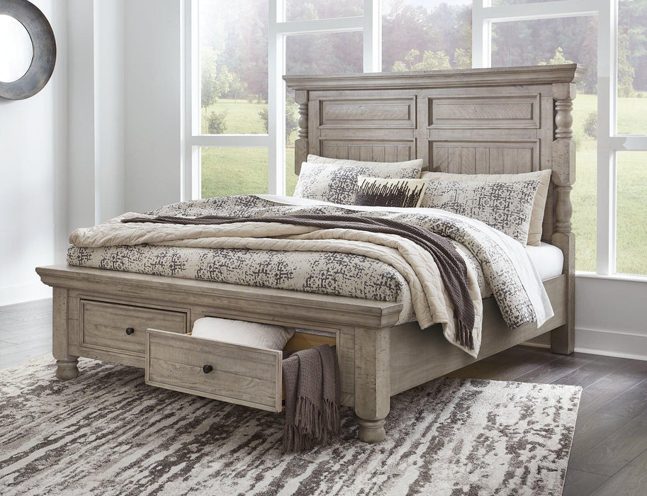 Harrastone Bed - Premium Bed from Ashley Furniture - Just $1305.21! Shop now at Furniture Wholesale Plus  We are the best furniture store in Nashville, Hendersonville, Goodlettsville, Madison, Antioch, Mount Juliet, Lebanon, Gallatin, Springfield, Murfreesboro, Franklin, Brentwood