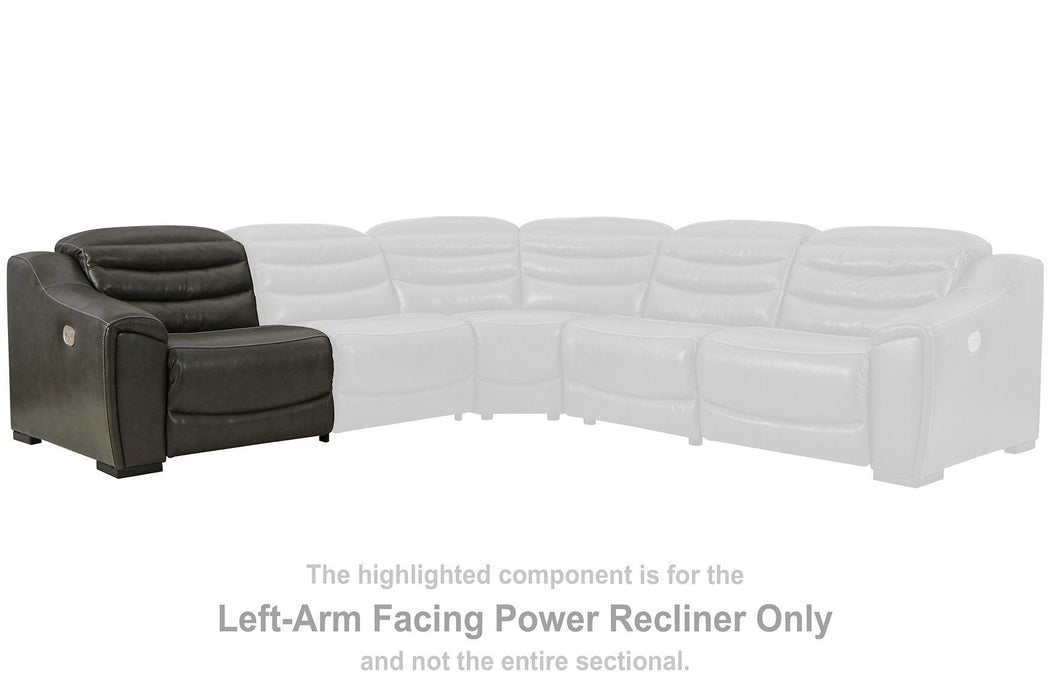 Center Line Power Reclining Sectional - Premium Sectional from Ashley Furniture - Just $2075.76! Shop now at Furniture Wholesale Plus  We are the best furniture store in Nashville, Hendersonville, Goodlettsville, Madison, Antioch, Mount Juliet, Lebanon, Gallatin, Springfield, Murfreesboro, Franklin, Brentwood