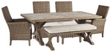 Beachcroft Outdoor Dining Set - Premium Outdoor Dining Set from Ashley Furniture - Just $2605.77! Shop now at Furniture Wholesale Plus  We are the best furniture store in Nashville, Hendersonville, Goodlettsville, Madison, Antioch, Mount Juliet, Lebanon, Gallatin, Springfield, Murfreesboro, Franklin, Brentwood